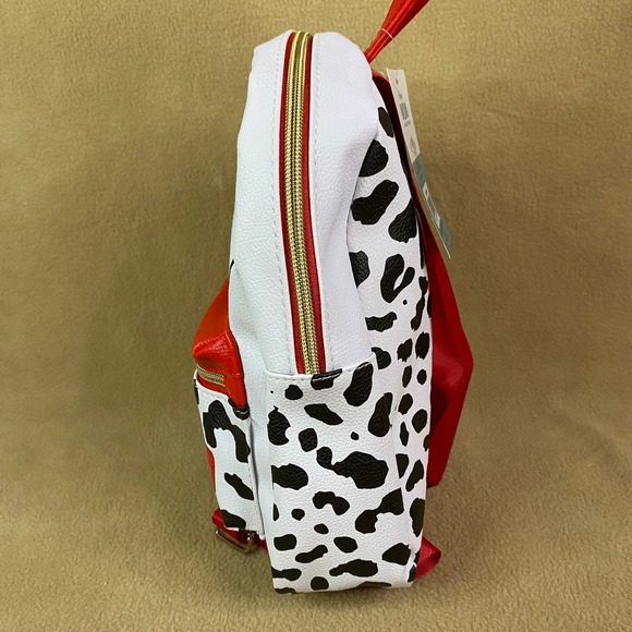 Disney 101 Dalmatians Mini Backpack Purse Spotty Dog Face Kids Travel Bag NWT - Picture 4 of 7